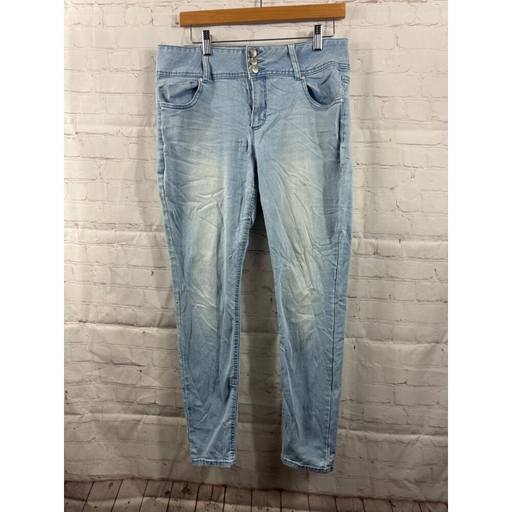 d. Jeans Womens Size 14 Light Wash Blue Casual Distressed Streetwear Denim